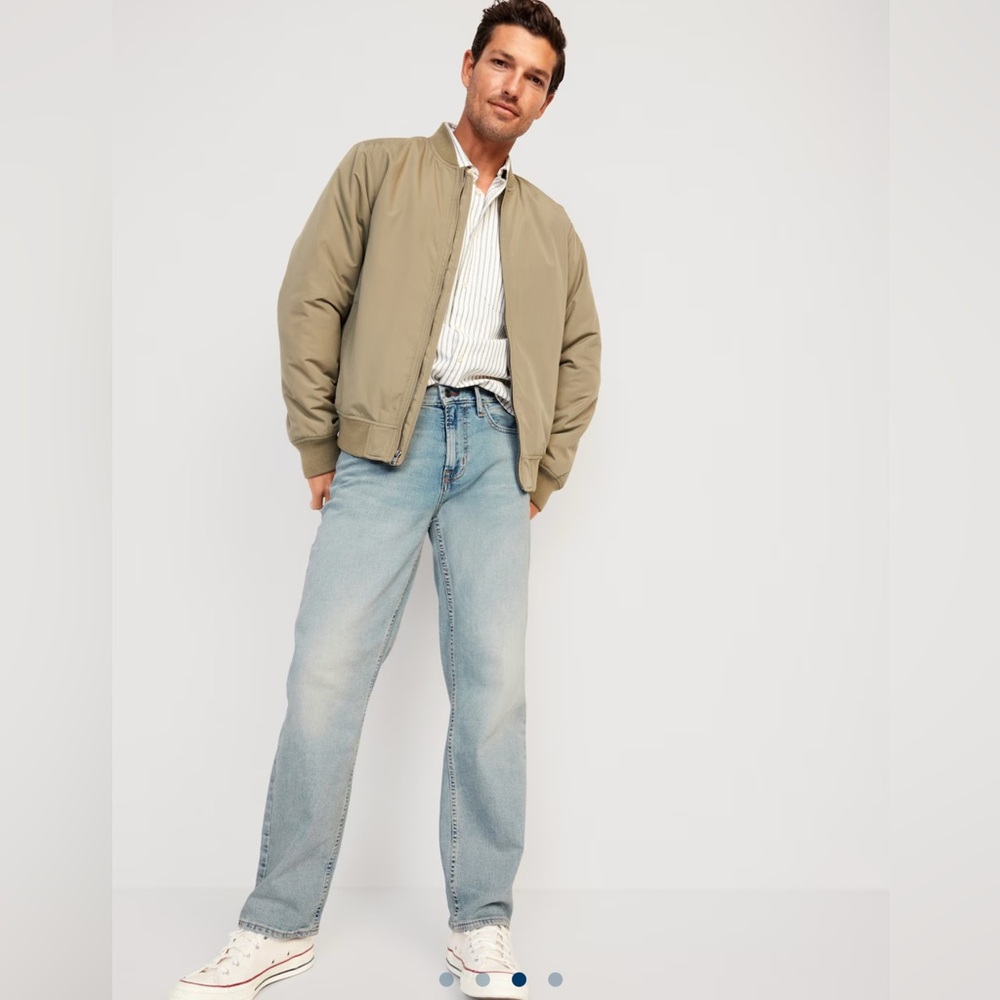 Old Navy+ 42x30 Men’s Built-In-Stretch LOOSE Light Blue Men's Jeans